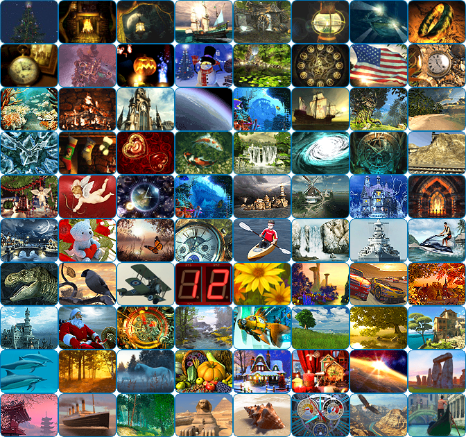Все 3D Screensavers от 3Planesoft 