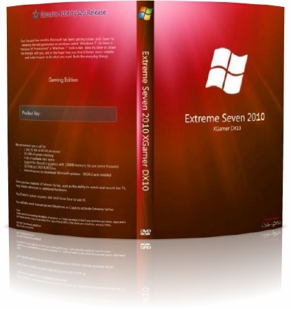 Windows XP Extreme Se7en 2010 XGamer(Pre Activated) 
