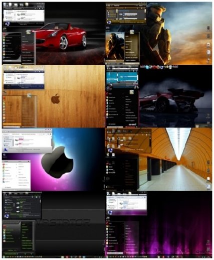 Креативные темы для Windows7 (2011/10шт) 
